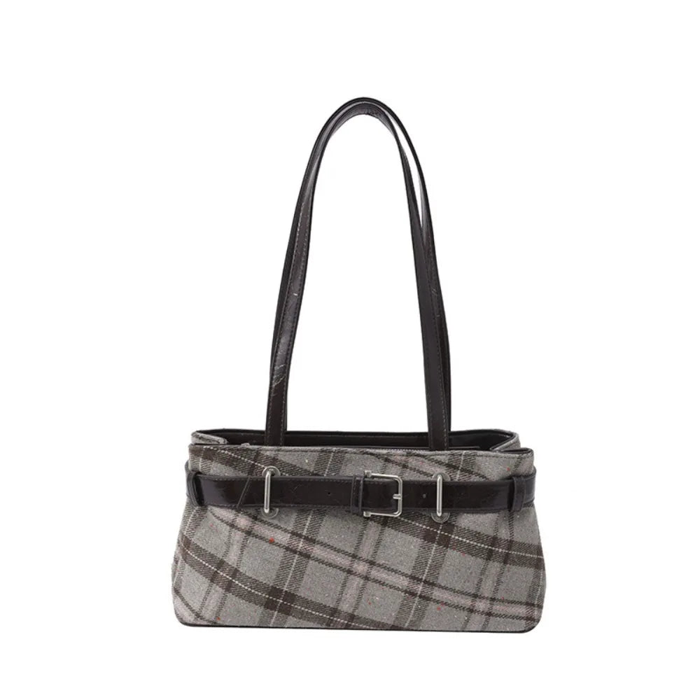 Plaid Shoulder Bag