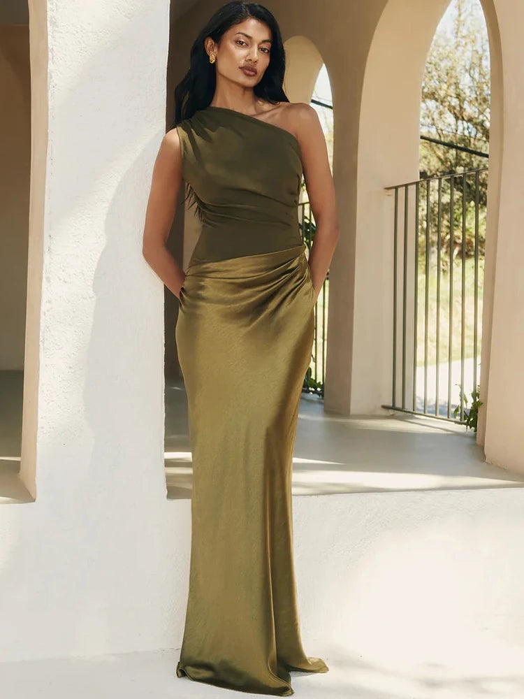 Satin Maxi Dress