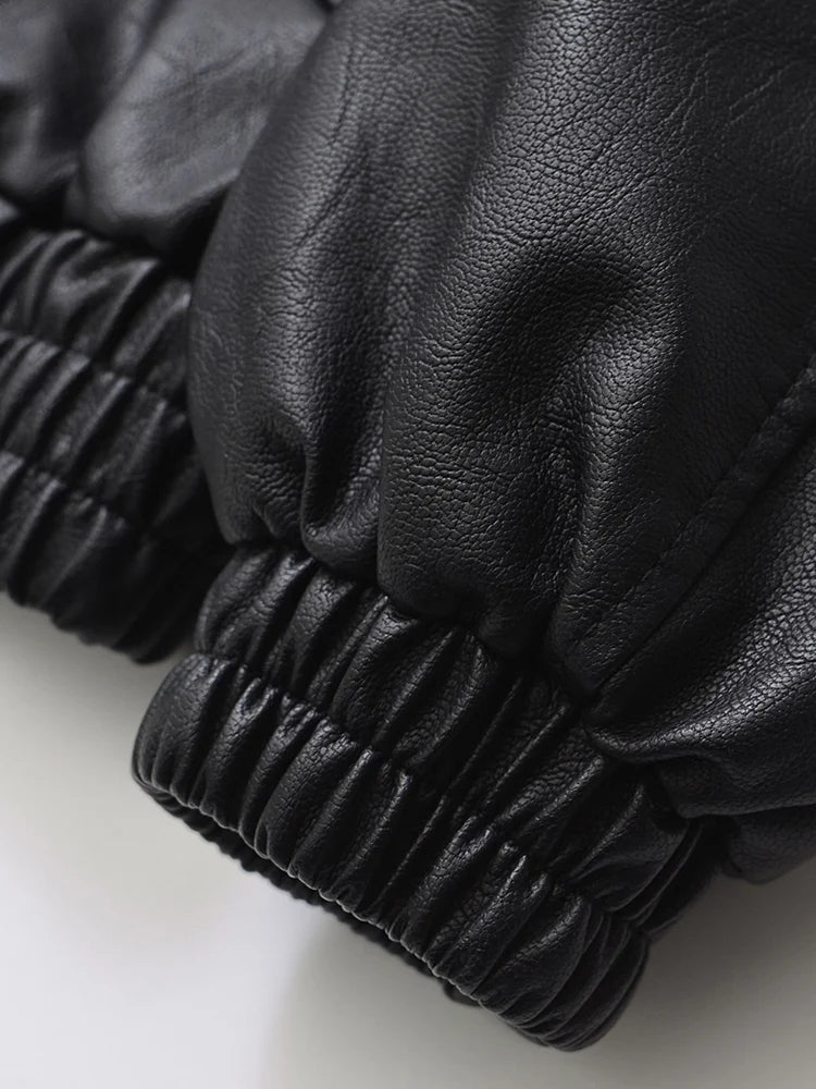 Retro Faux Leather Jacket