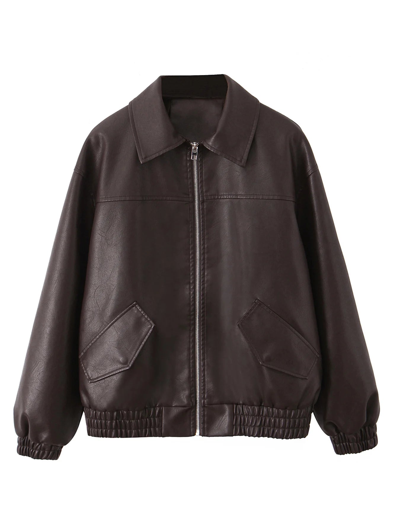 Retro Faux Leather Jacket