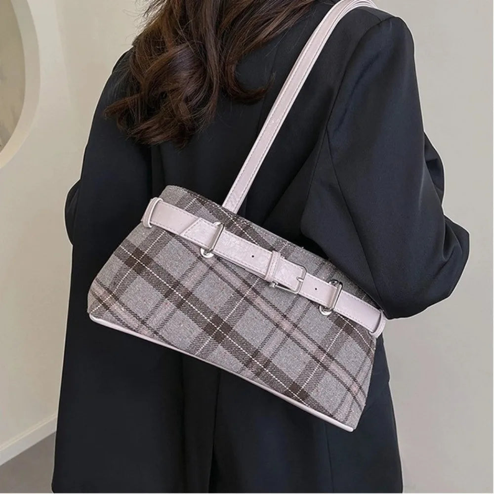 Plaid Shoulder Bag