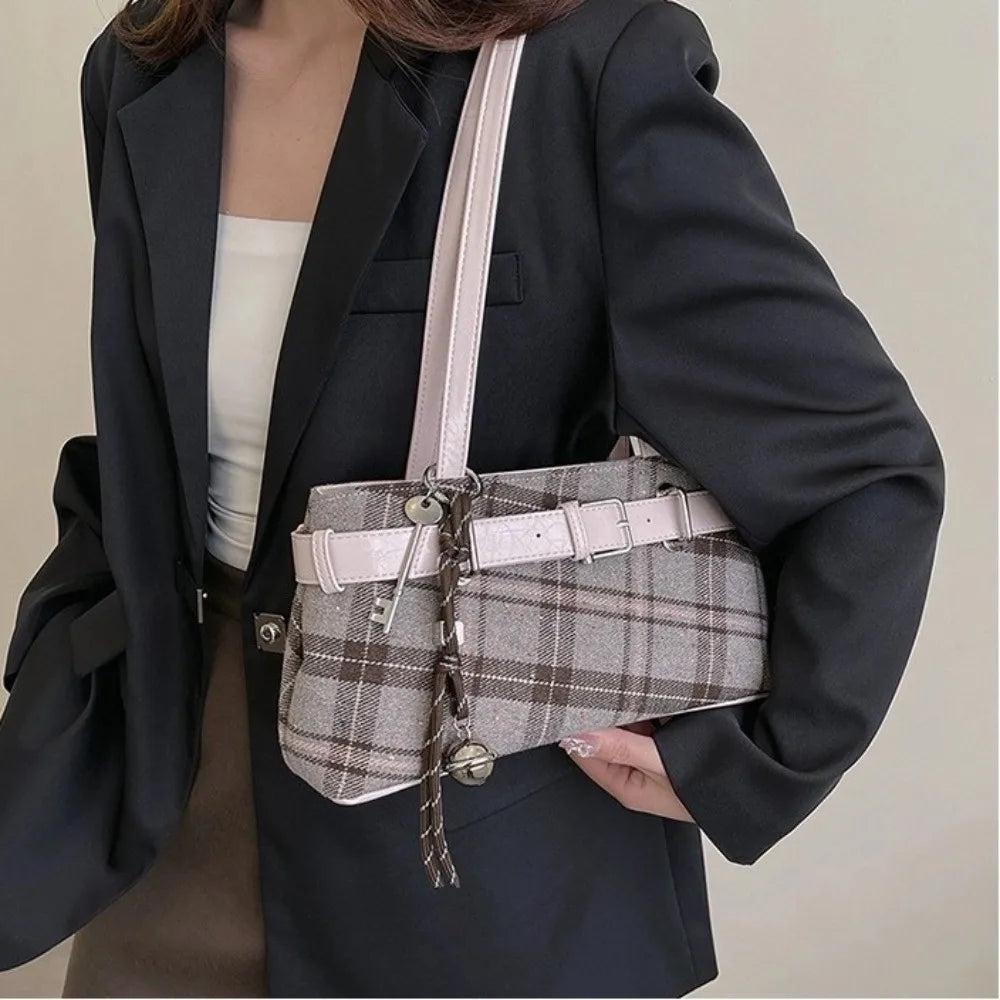 Plaid Shoulder Bag