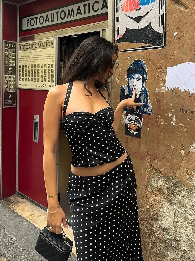 Retro Polka Dot 2-Piece Set